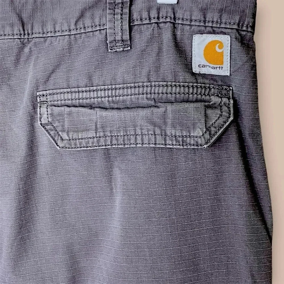 Carhartt Force Relaxed Fit Ripstop Cargo Work Pants Size 42X30 Gray Straight Leg - Picture 8 of 16